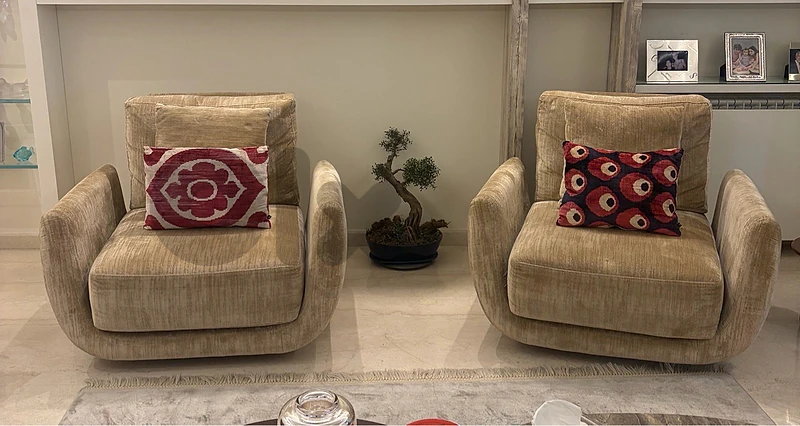 2 big armchairs