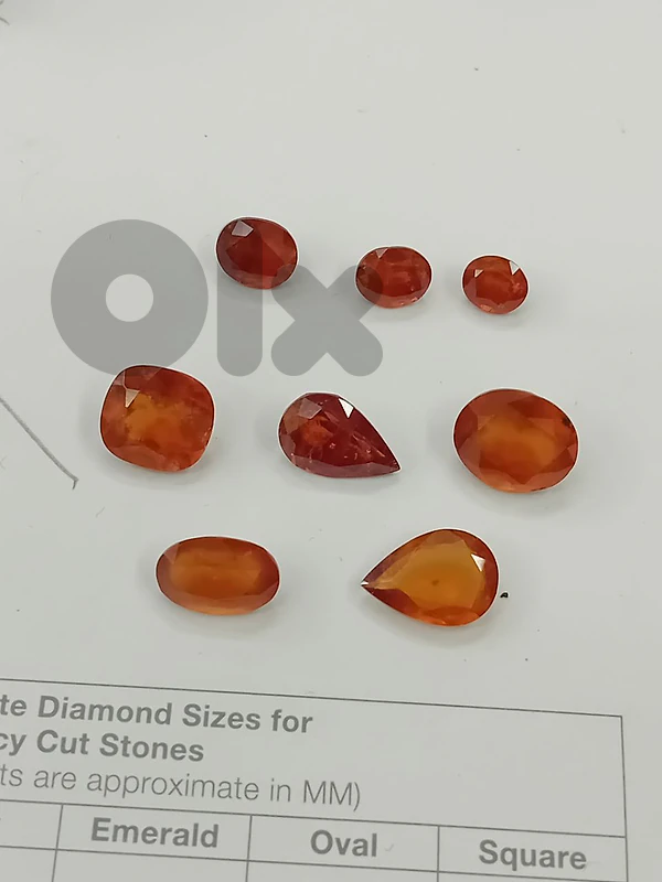 natural garnet  hessoniate orange 31.19 ct