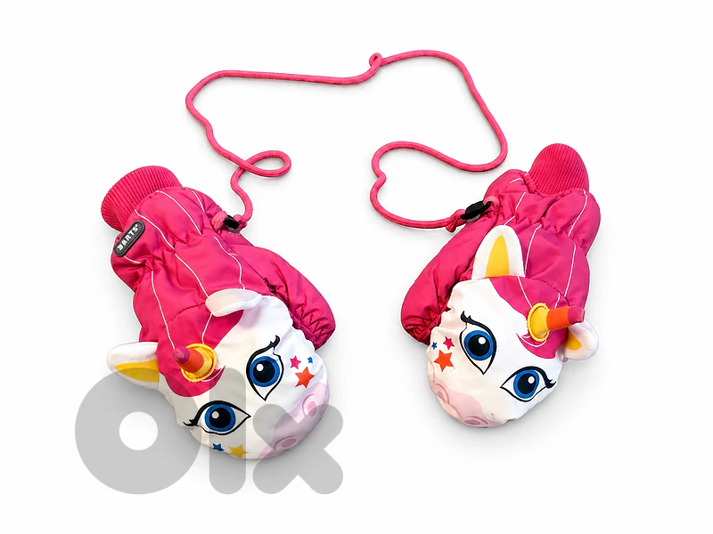 BARTS Girls' Unicorn Winter Mittens/ Age 4-6/ EXCELLENT CONDITION