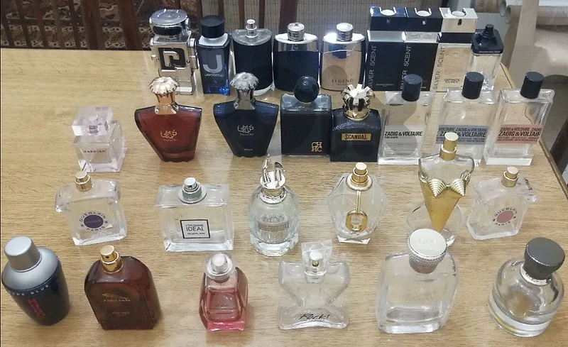 empty original tester bottles