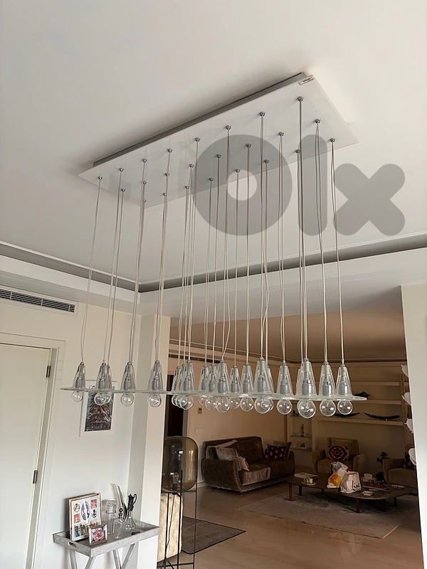 multi-pendant glass chandelier from Vanlian lightings