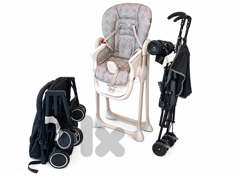 high chair + 2 stollers