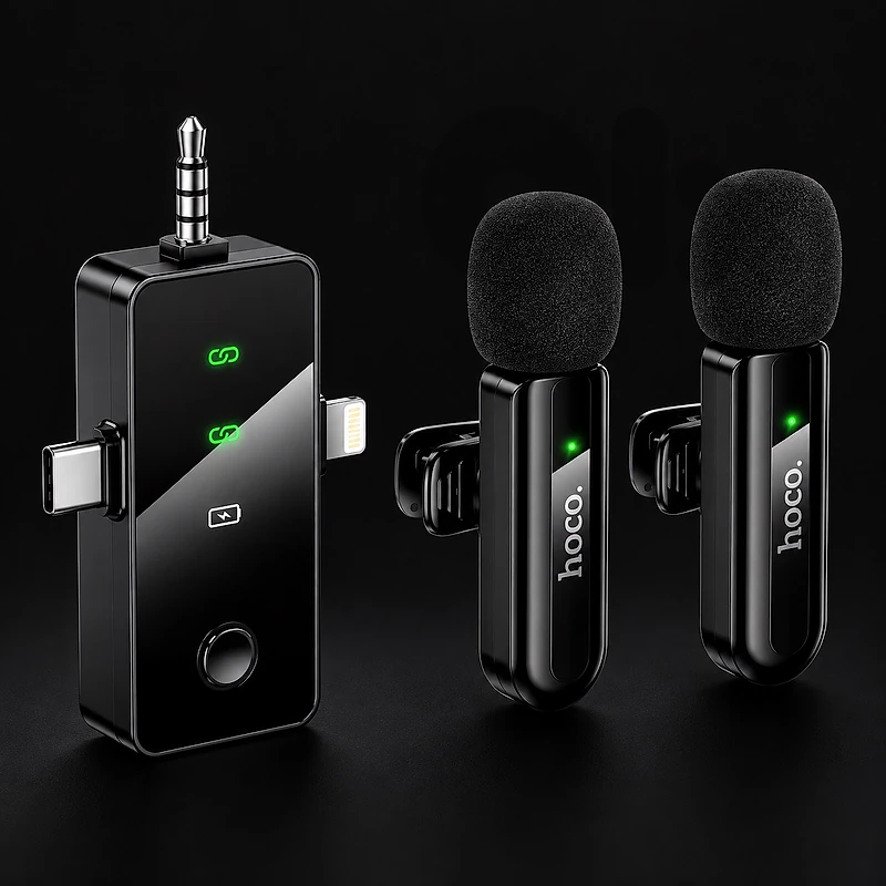 hoco wireless mic with noise cancellation