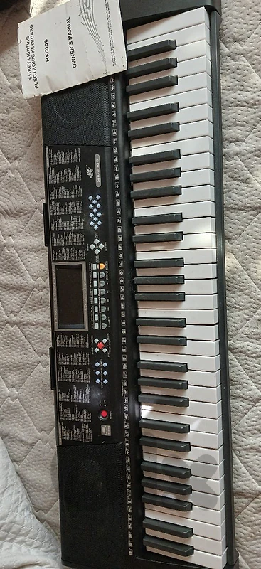 61 key electronic lightning piano keyboard mk-2108