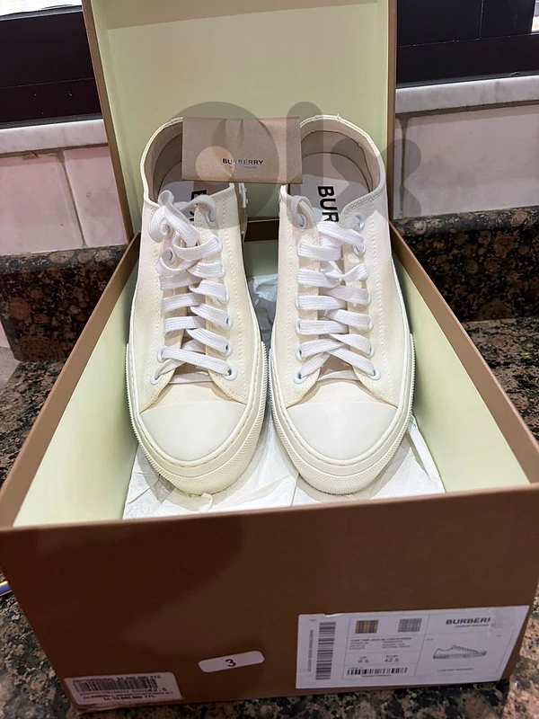 Burberry Canvas Sneakers - Brand New
