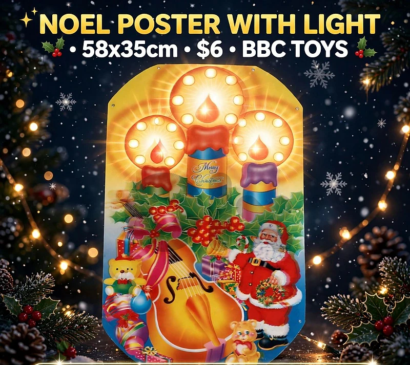 Noel poster light on Noel poster light on