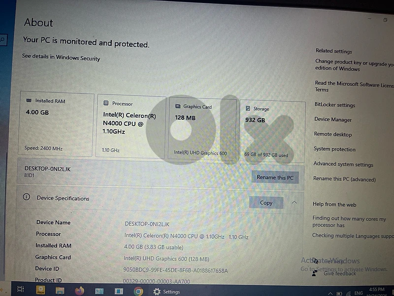 Laptop Lenovo Used For Sale