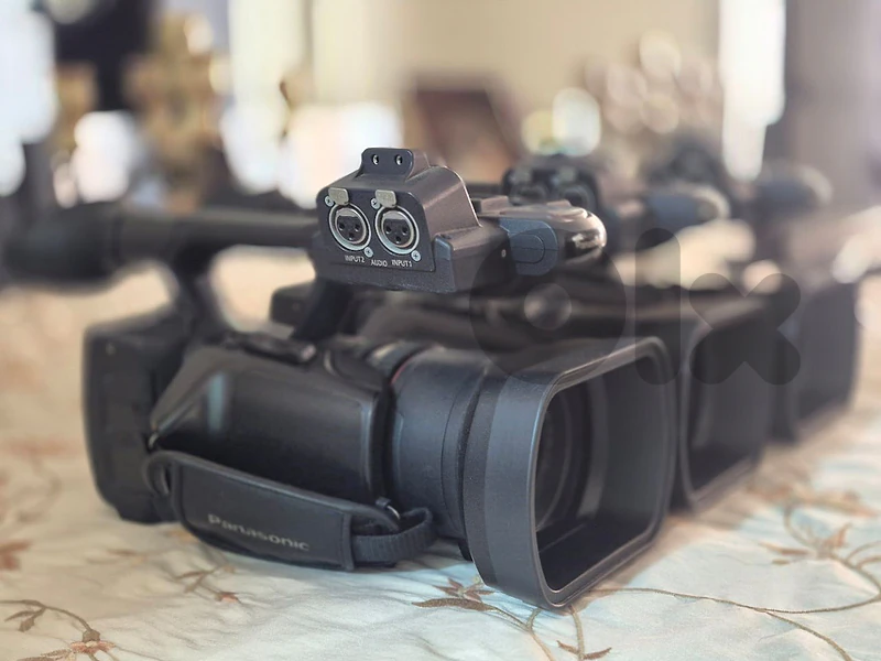 3 panadonic cameras