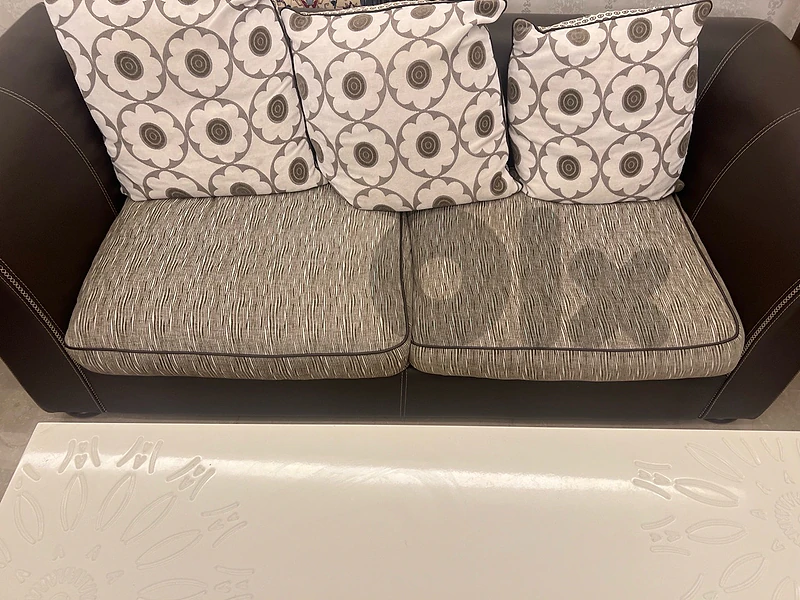 couch and a tavel