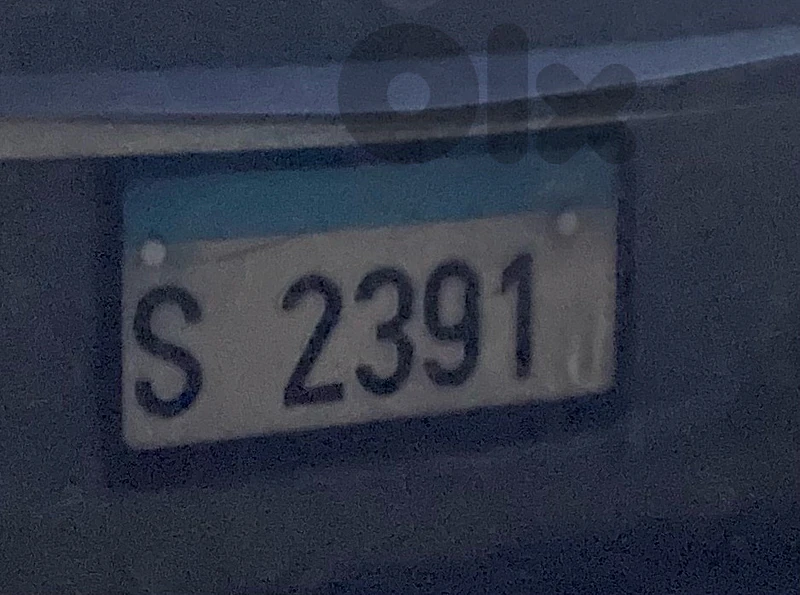 number plate