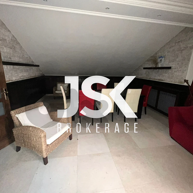 L23134 Catchy Price! Roof Apartment with Terrace For Sale in Baabdat