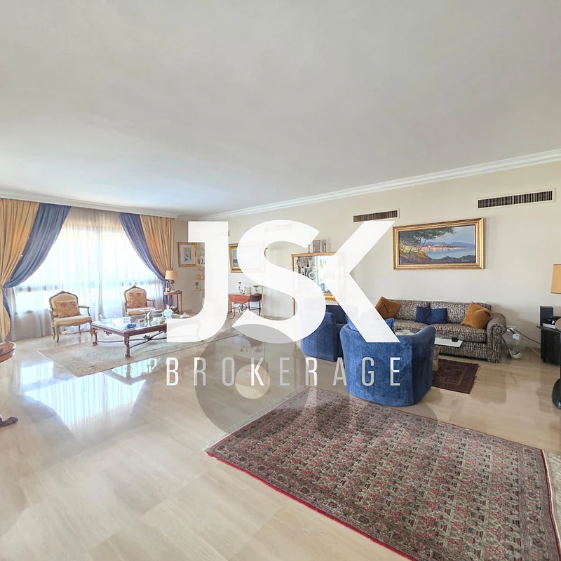 L23144 Spacious Apartment With Open View For Sale in Hazmieh