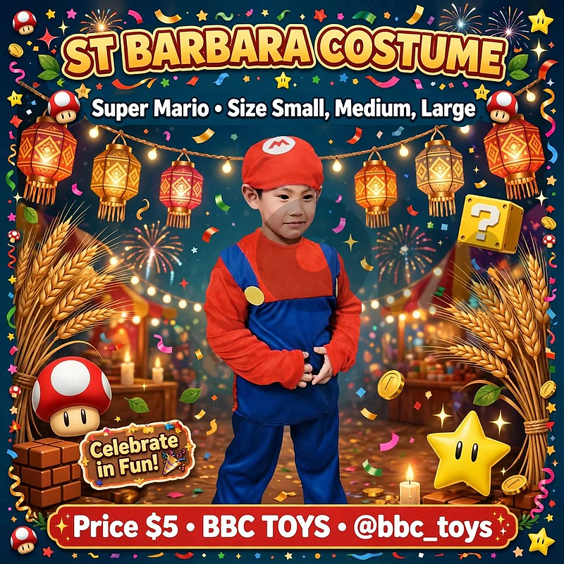 st Barbara Mario costume