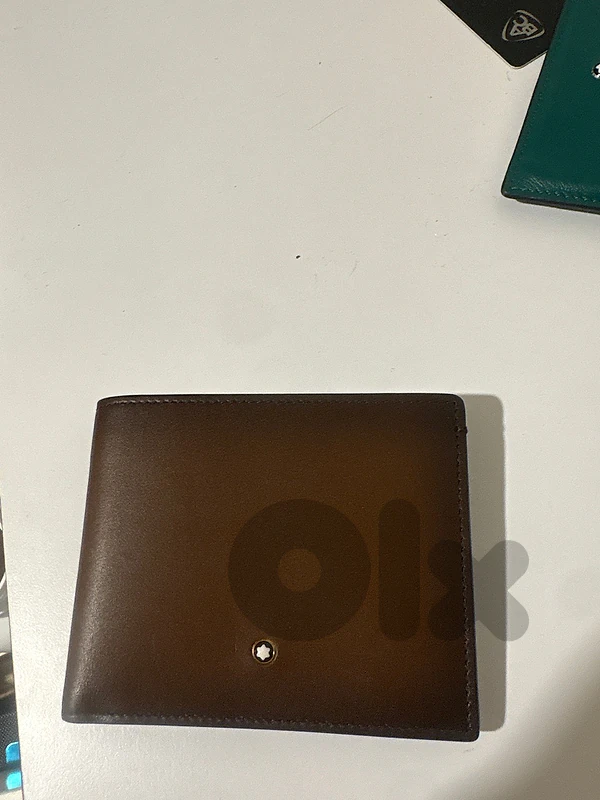 mont blanc brown wallet