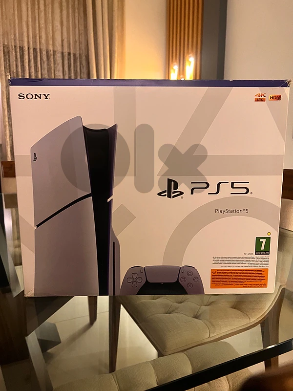 PS5 Slim 1TB Disc Edition (Like New) + 4 Games & Cooling Stand