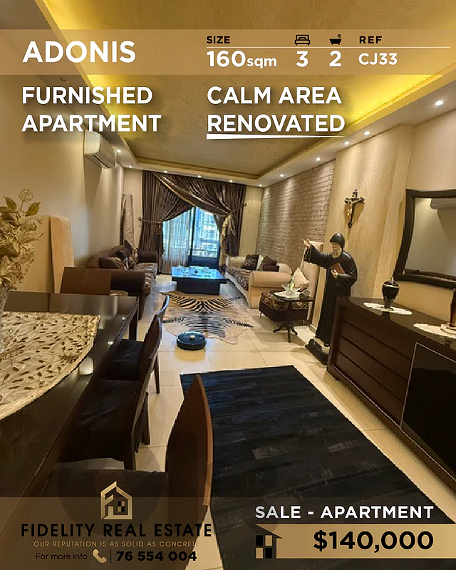 Apartment for sale in Adonis CJ33 شقة للبيع في أدونيس