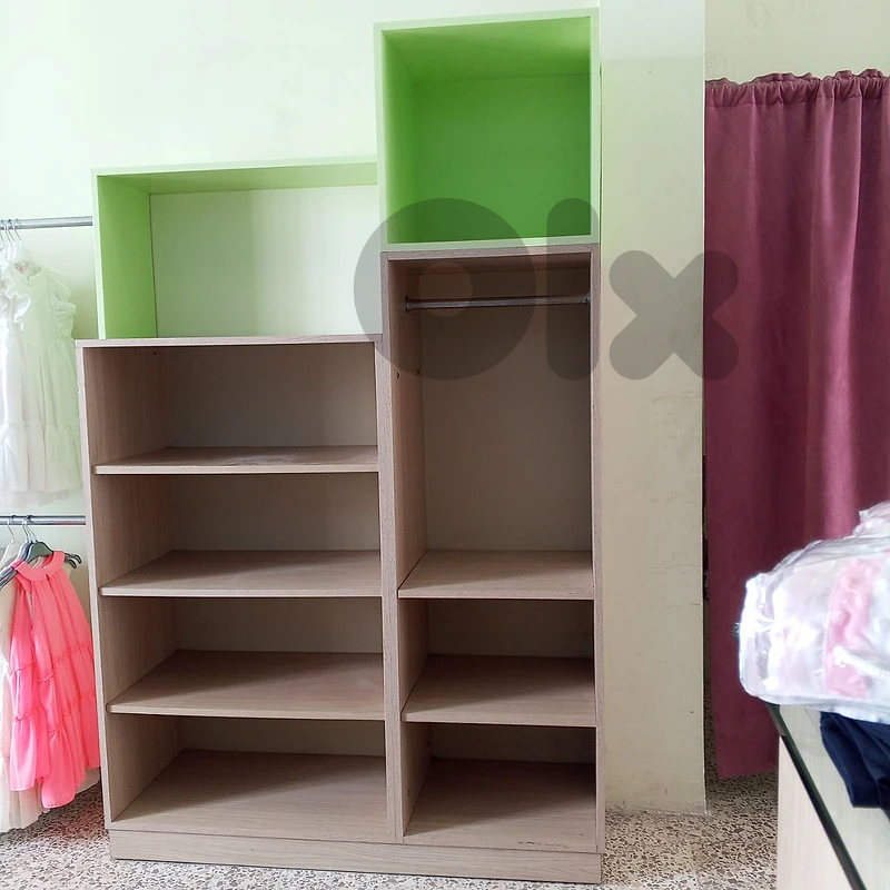 للبيع واجهة رفوف لاميكا سنديان بيج مع ام دي اف مدهونة ملون لقطة