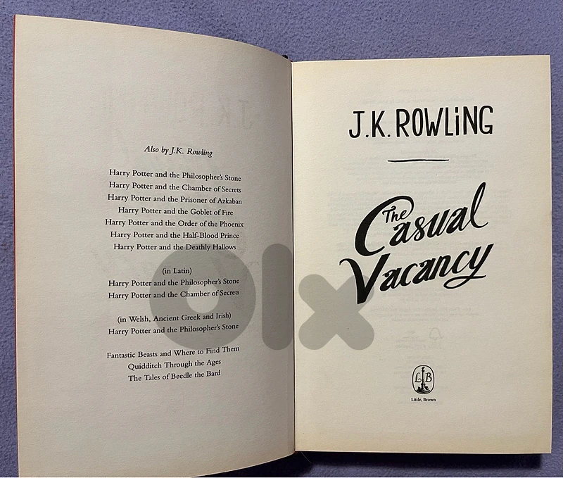 The Casual Vacancy by J. K. Rowling (used, very good condition)