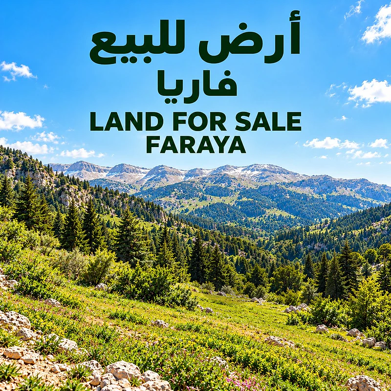 Land for sale Faraya أرض للبيع فاريا