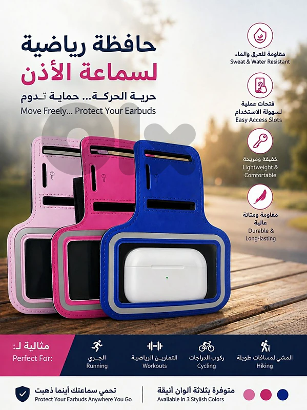 حافظة رياضية لسماعة الأذن   Sports Airpods Case