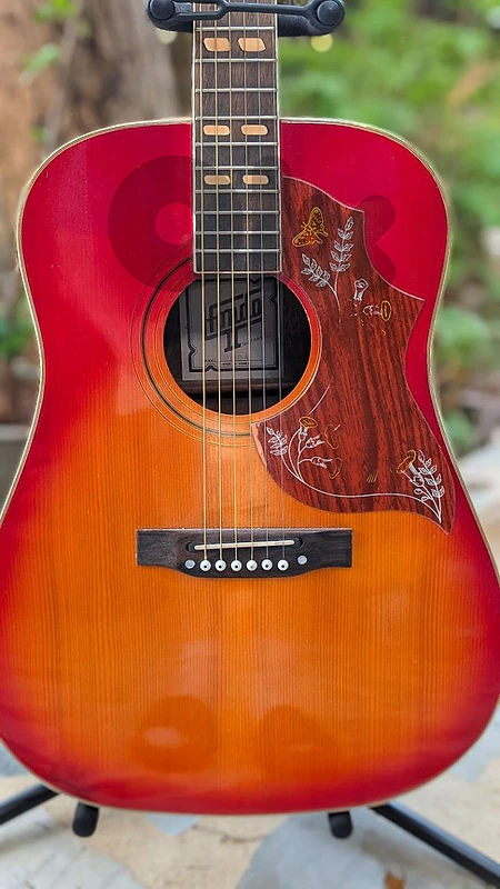 Hondo II hummingbird vintage acoustic guitar