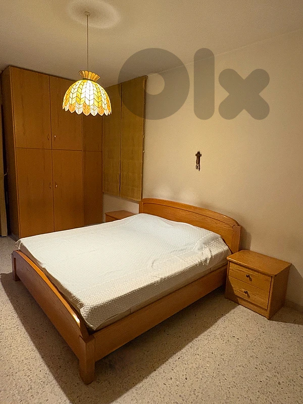 Double Bed Set with Mattress & 2 Bedside Tables