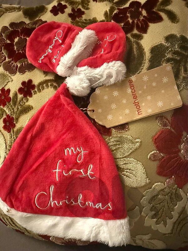 Mothercare Christmass hat and mittens
