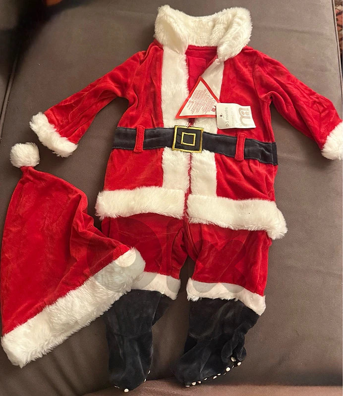 Mothercare Christmass overall with hat