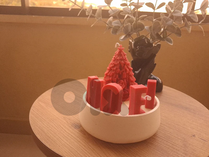 christmas tree candle