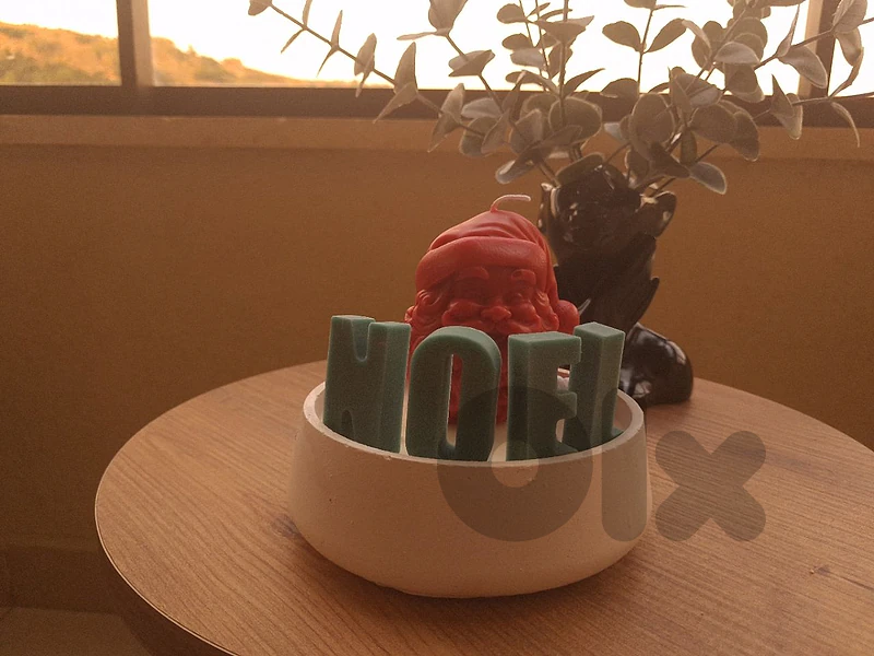 santa jar candle