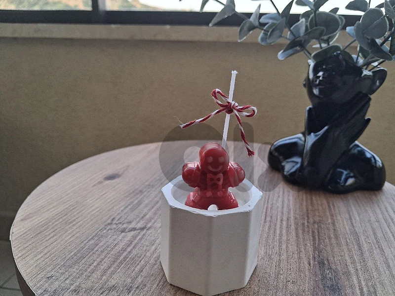mini jar christmas candle