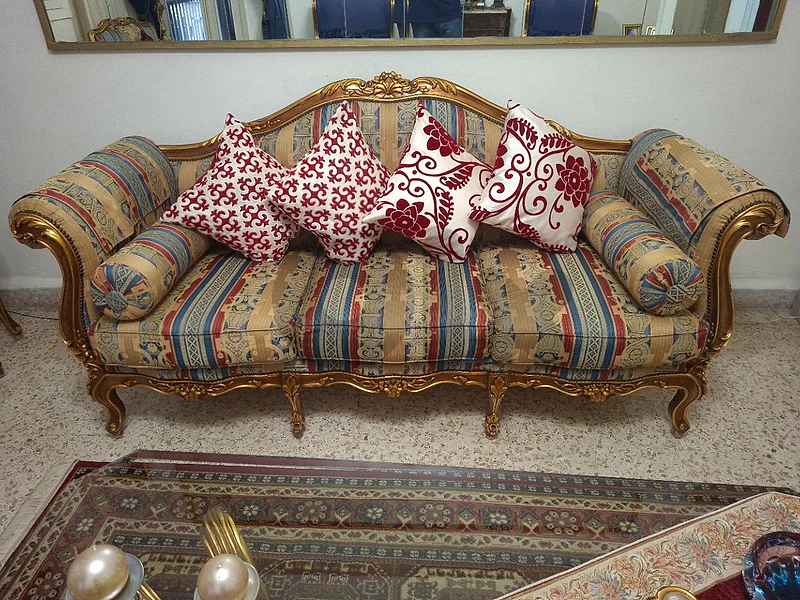 صالون خشب حفر ستايل