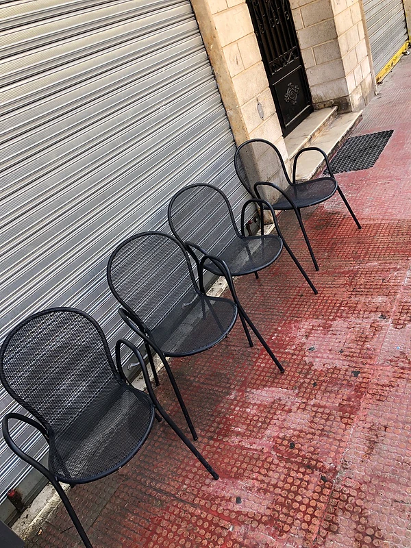 steel dining chair gray color, 245$