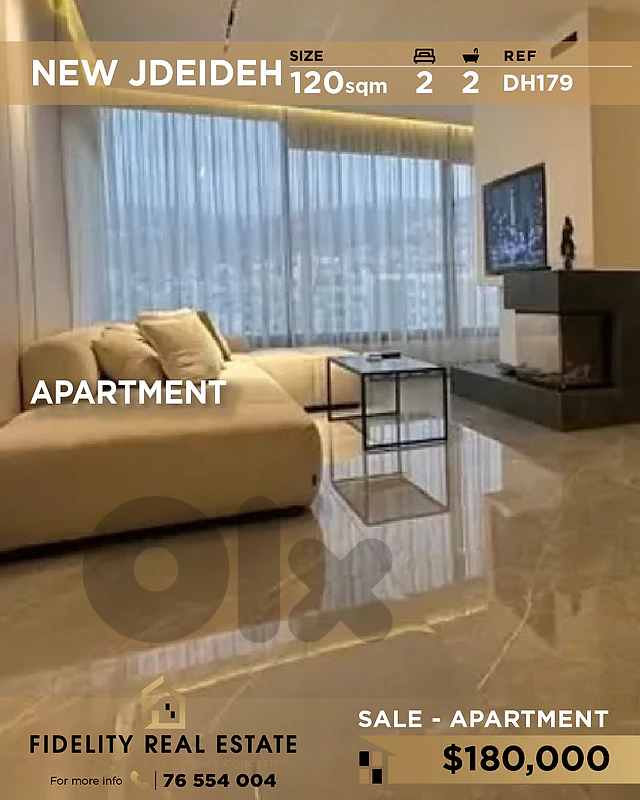Apartment for sale in New Jdeideh DH179 شقة للبيع في نيو جديدة