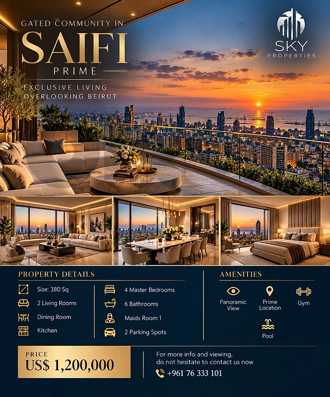 Saifi | Hot Deal | 380 Sqm | 1.2M| View | Great Investment