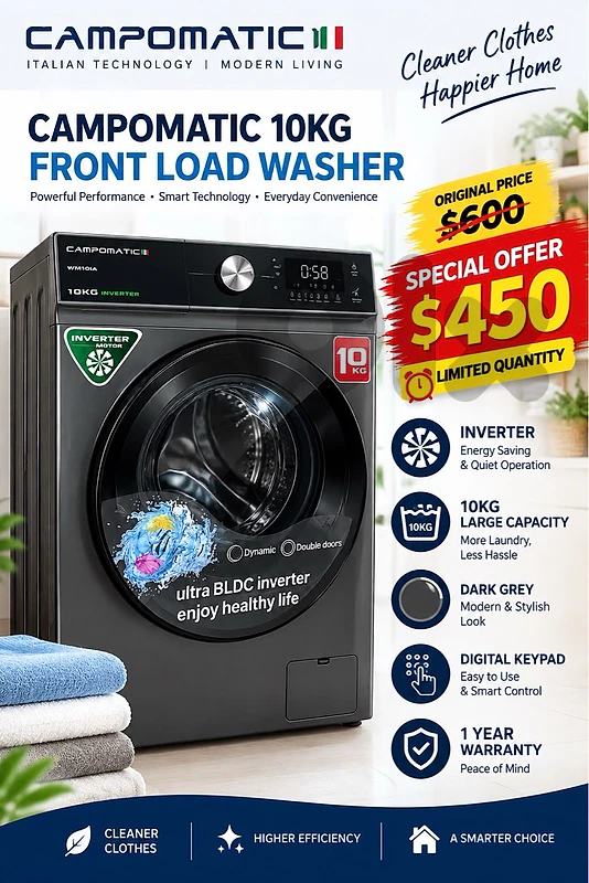 Campomatic 10kg Washer كفالة شركة