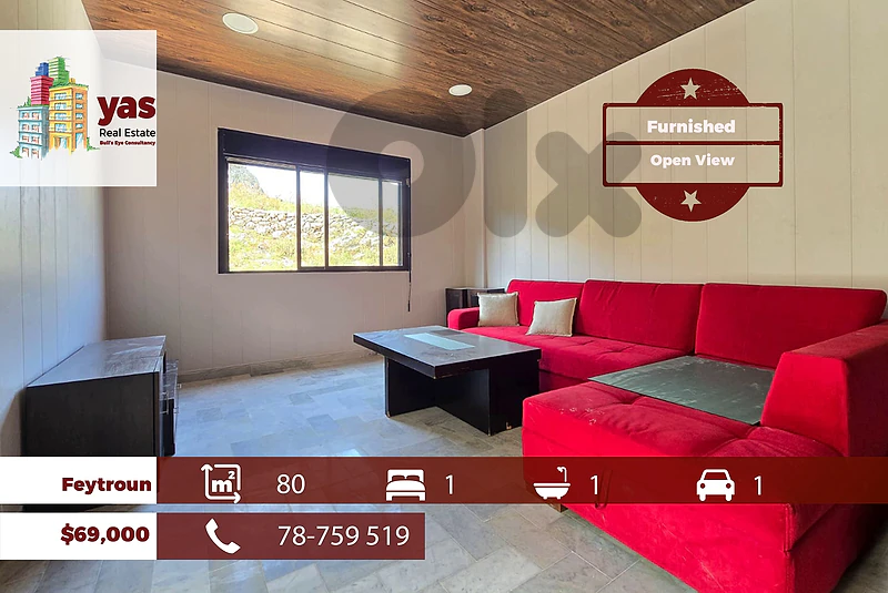 Feytroun 80m2 | Furnished Chalet | Prime Location | Quiet Street | DA