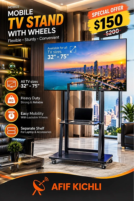 Free Standing Tv Stand New
