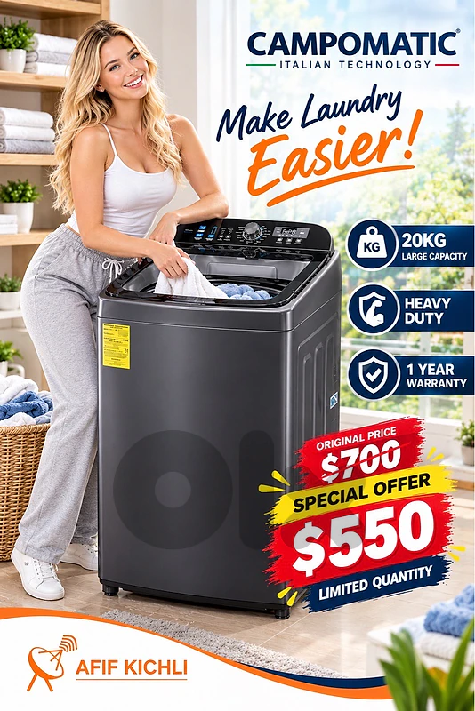Campomatic Samsung 10-13-16kg TopLoad Washing Machine