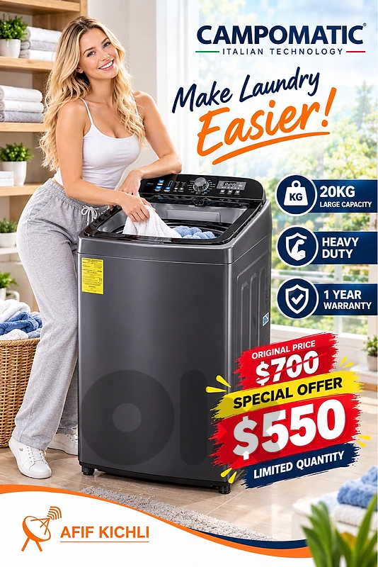Campomatic Samsumg 13-15-16kg Too Load Washing Machine