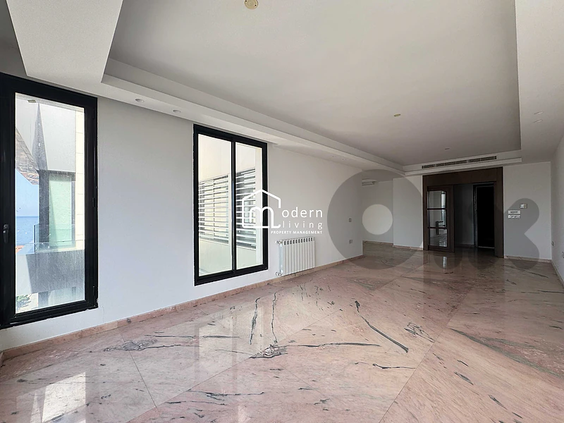 Sea View Apartment with Private Rooftop for Rent in Jal el Dib