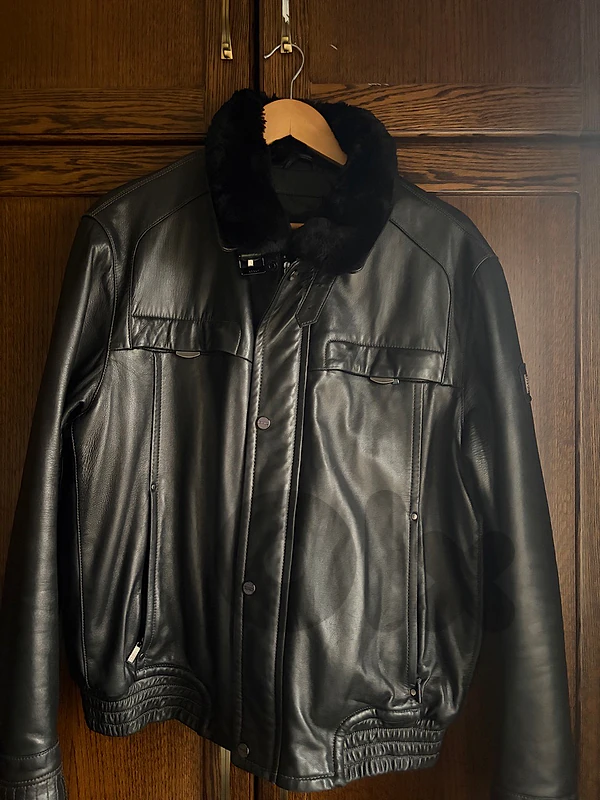 Pierre Cardin Paris Genuine Lambskin Leather Jacket – Size 54