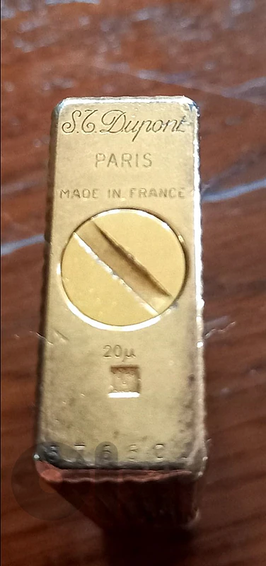 Vintage S.T Dupont ligne 1 Diamond head Gold plated