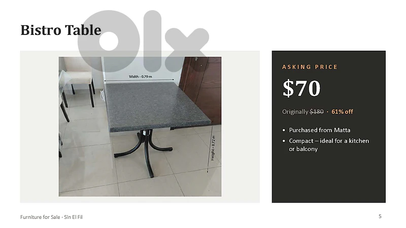 Bistro Table