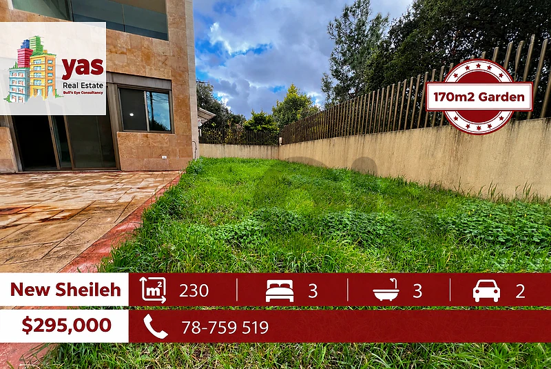 New Sheileh 230m2 | 170m2 Garden | Private Entrance | KS