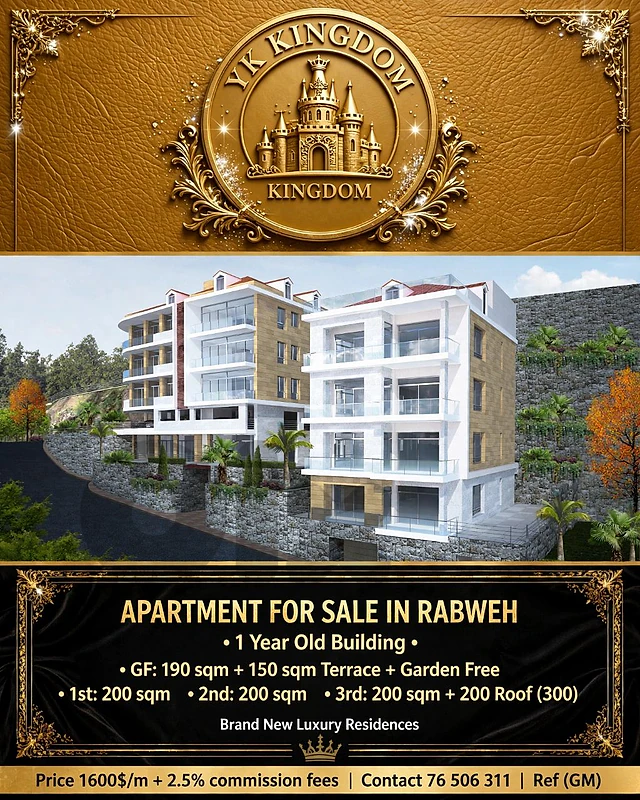 Apartments for sale in Rabweh