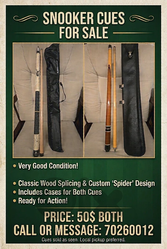 Snooker Cues