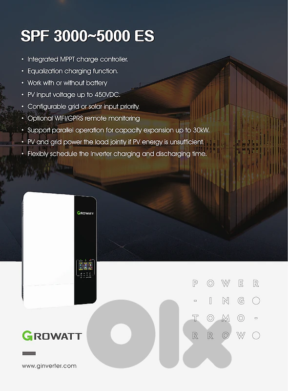 Growatt SPF 3500 Inverter + Dongle | New | 1-Year Warranty