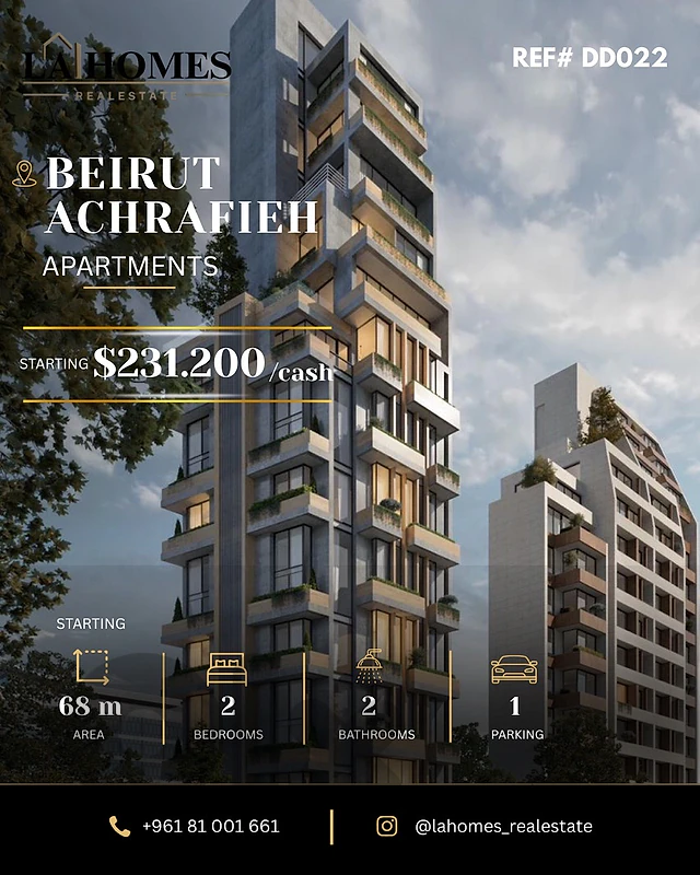 apartments for sale in achrafieh شقق للبيع في الاشرفية