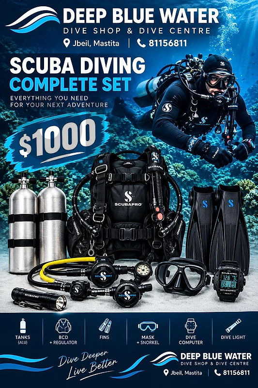 scuba diving 1000$